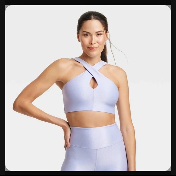 all in motion Other - Lavender Cross-Front Sports Bra